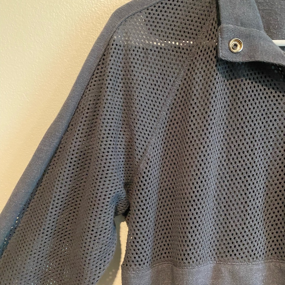 Monrow Mesh Snap Pullover - Picture 6 of 7